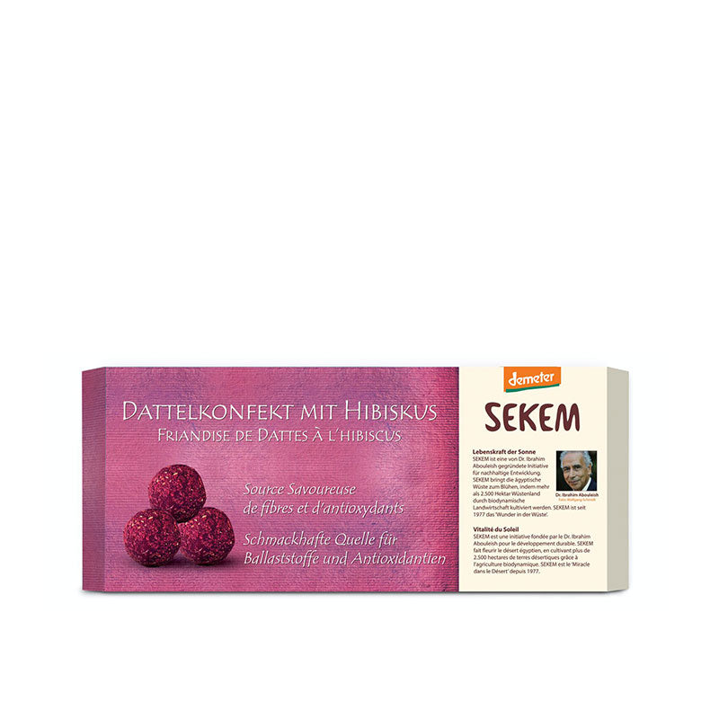 Demeter Bio Dattelkonfekt Hibiskus (120 g)