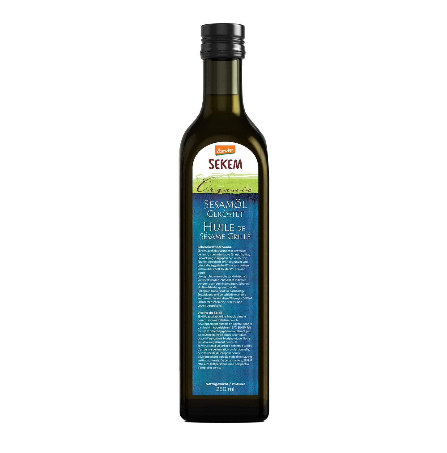 Demeter Bio Geröstetes Sesamöl (250 ml)