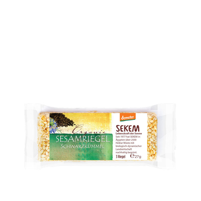 Demeter Bio Sesamriegel Schwarzkümmel (12 x 27 g)