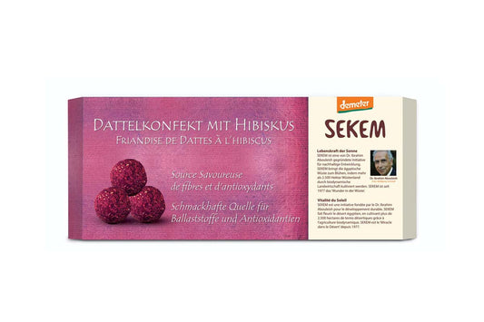 Demeter Bio Dattelkonfekt Hibiskus (120 g)
