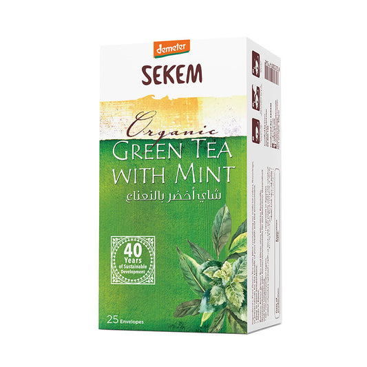% Demeter Bio Grüner Tee mit Minze % (25 Beutel)