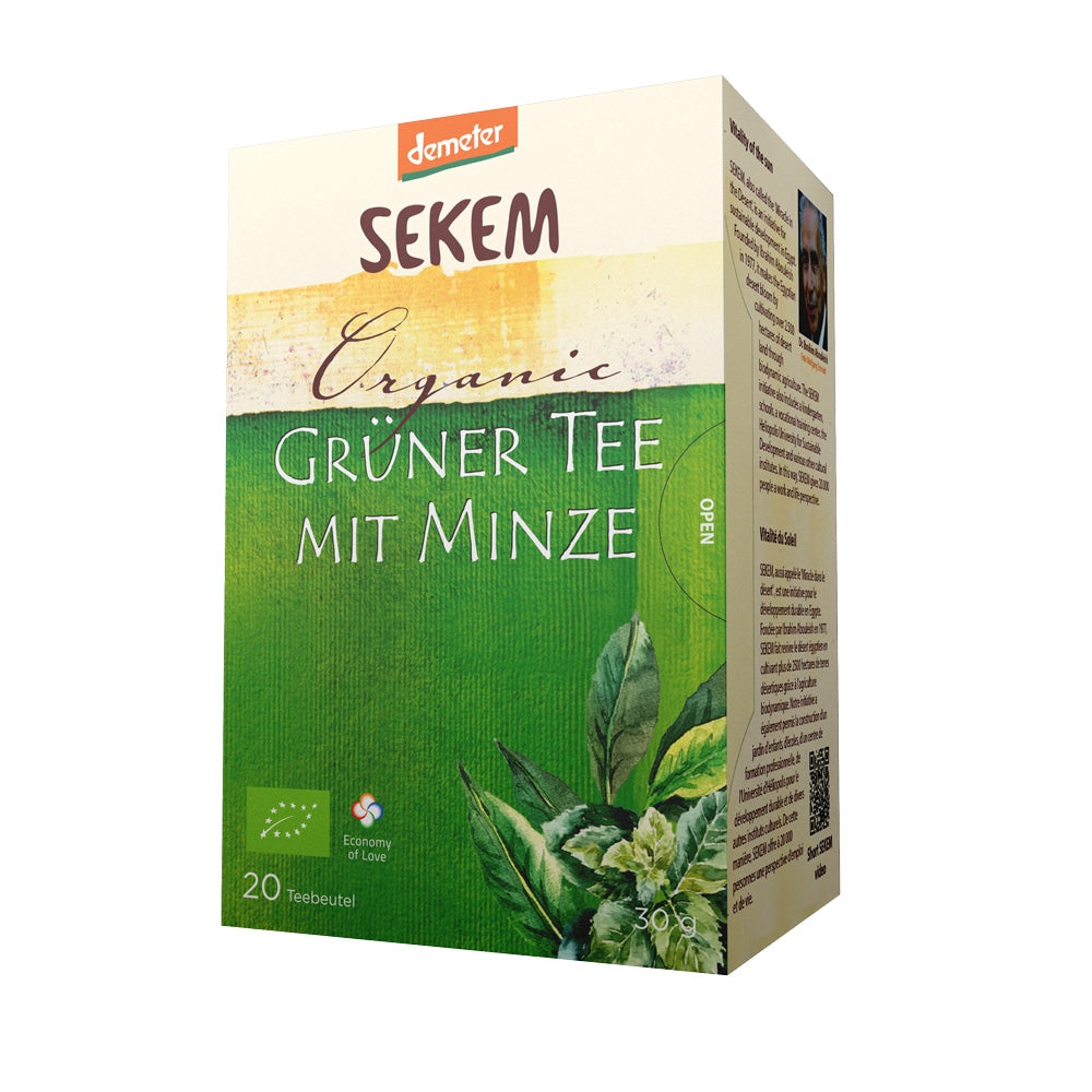 Demeter Bio Grüner Tee mit Minze