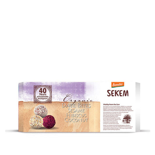Demeter Bio Dattelkonfekt Mix Kokos, Hibiskus, Sesam (120 g)